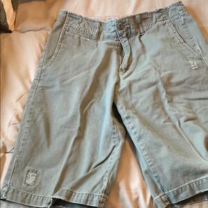 Men's Casual Green Shorts
